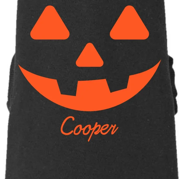 Custom Pumpkin Face Personalized Dog Hoodie Halloween Costume - Front - Close-up
