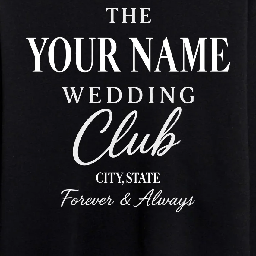 Custom Name Wedding Club Retro Couples Men's Sweatsuit - Front - Close-up