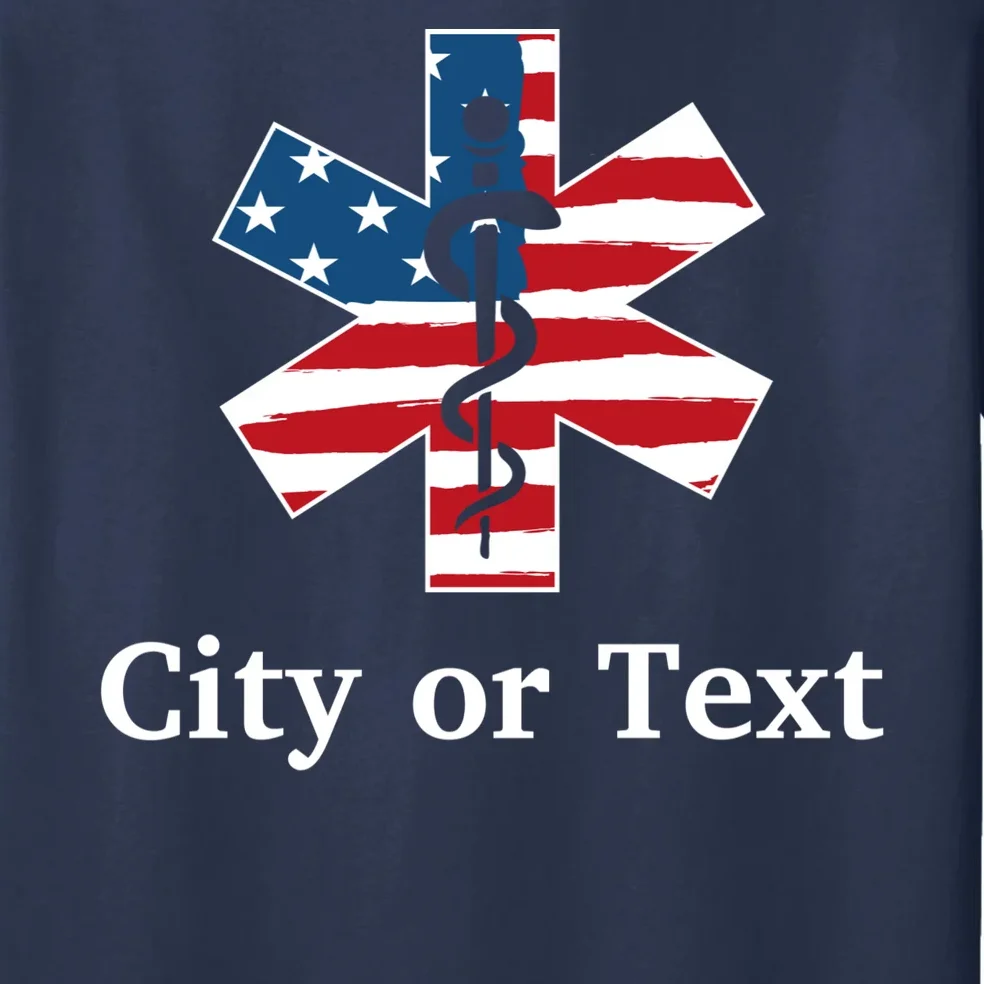 City or Text EMT Custom City or Text Personalized USA Flag Men's Pajamas - Front - Close-up