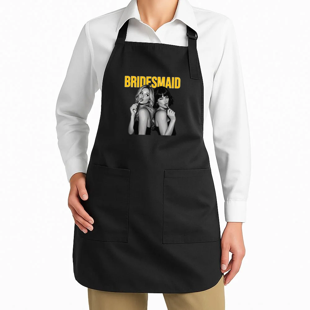 Custom Personalized Bridal Party Apron - Front 1