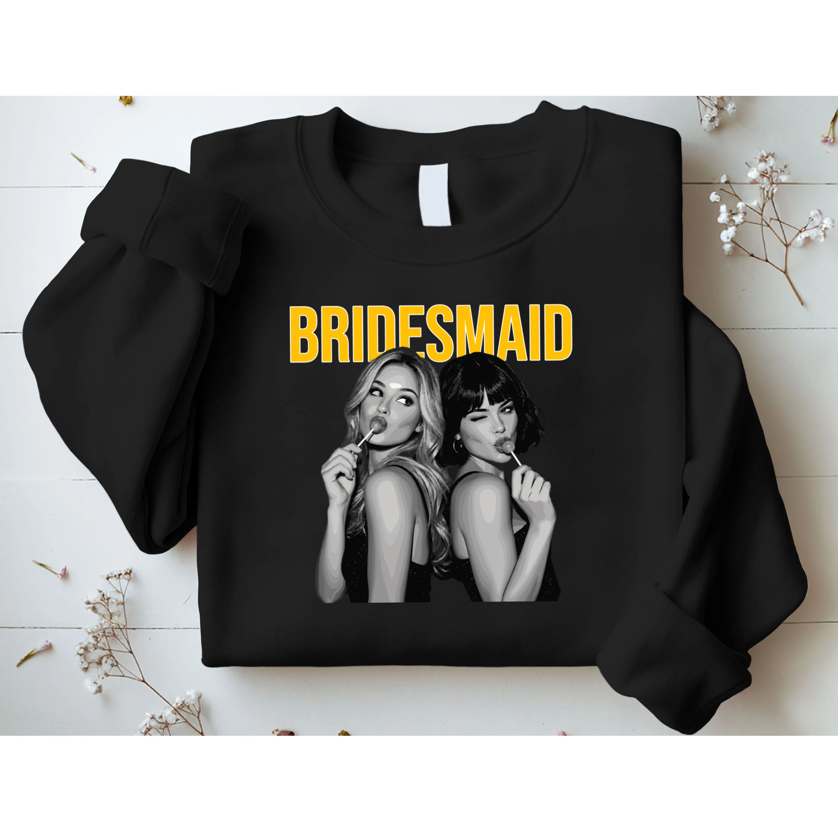 Custom Personalized Bridal Party Men's Sweatshirt - Front 1