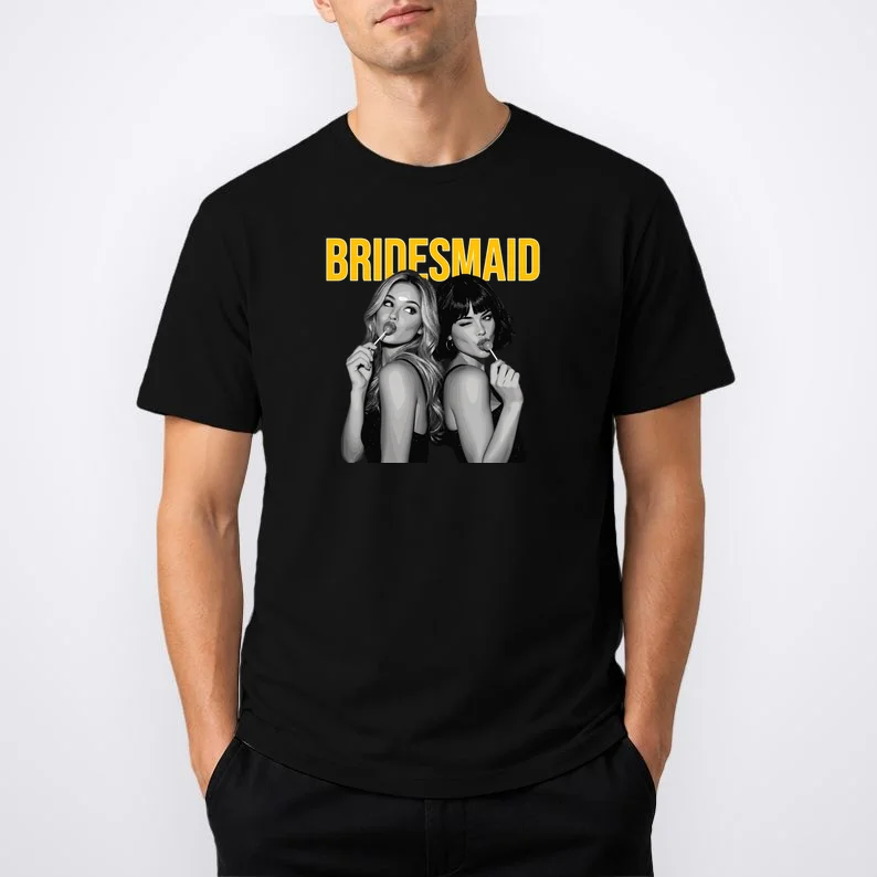 Custom Personalized Bridal Party Men's T-Shirt - Front 1