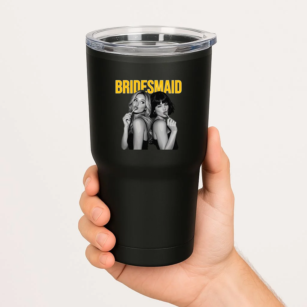 Custom Personalized Bridal Party 20oz Tumbler - Front 1