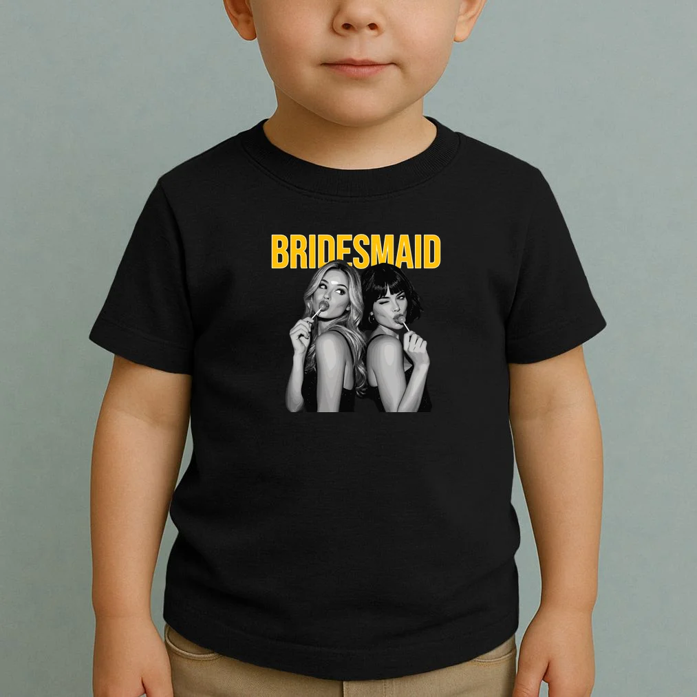 Custom Personalized Bridal Party Toddler T-Shirt - Front 1