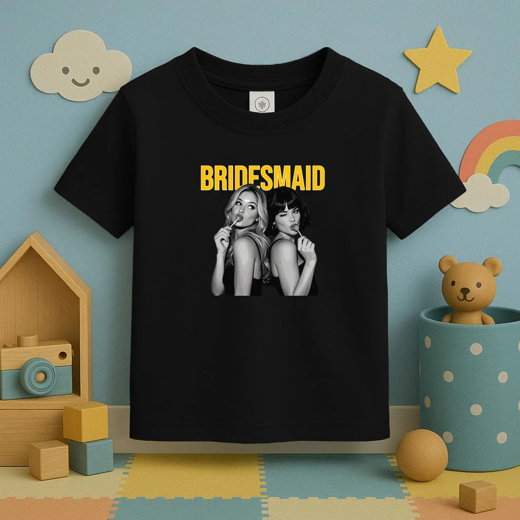 Custom Personalized Bridal Party Toddler T-Shirt - Front 2
