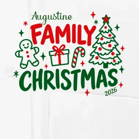 Custom Personalized Christmas Family Name Men's Chef Coat - Front - Close-up