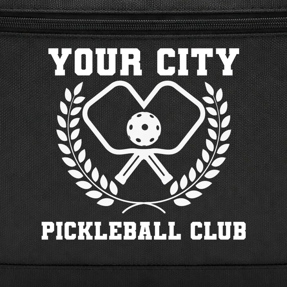 Custom Pickleball Club Team Personalized City Name Briefcase - Front - Close-up