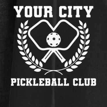 Custom Pickleball Club Team Personalized City Name Women's Cardigan - Front - Close-up