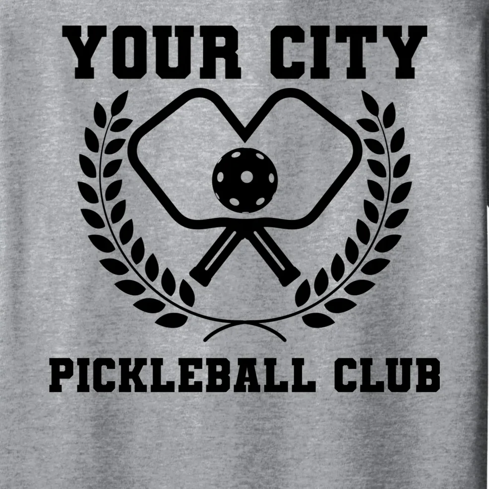 Custom Pickleball Club Team Personalized City Name Men's Pajamas - Front - Close-up
