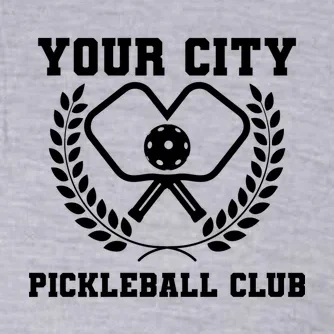 Custom Pickleball Club Team Personalized City Name Men's Polo - Front - Close-up