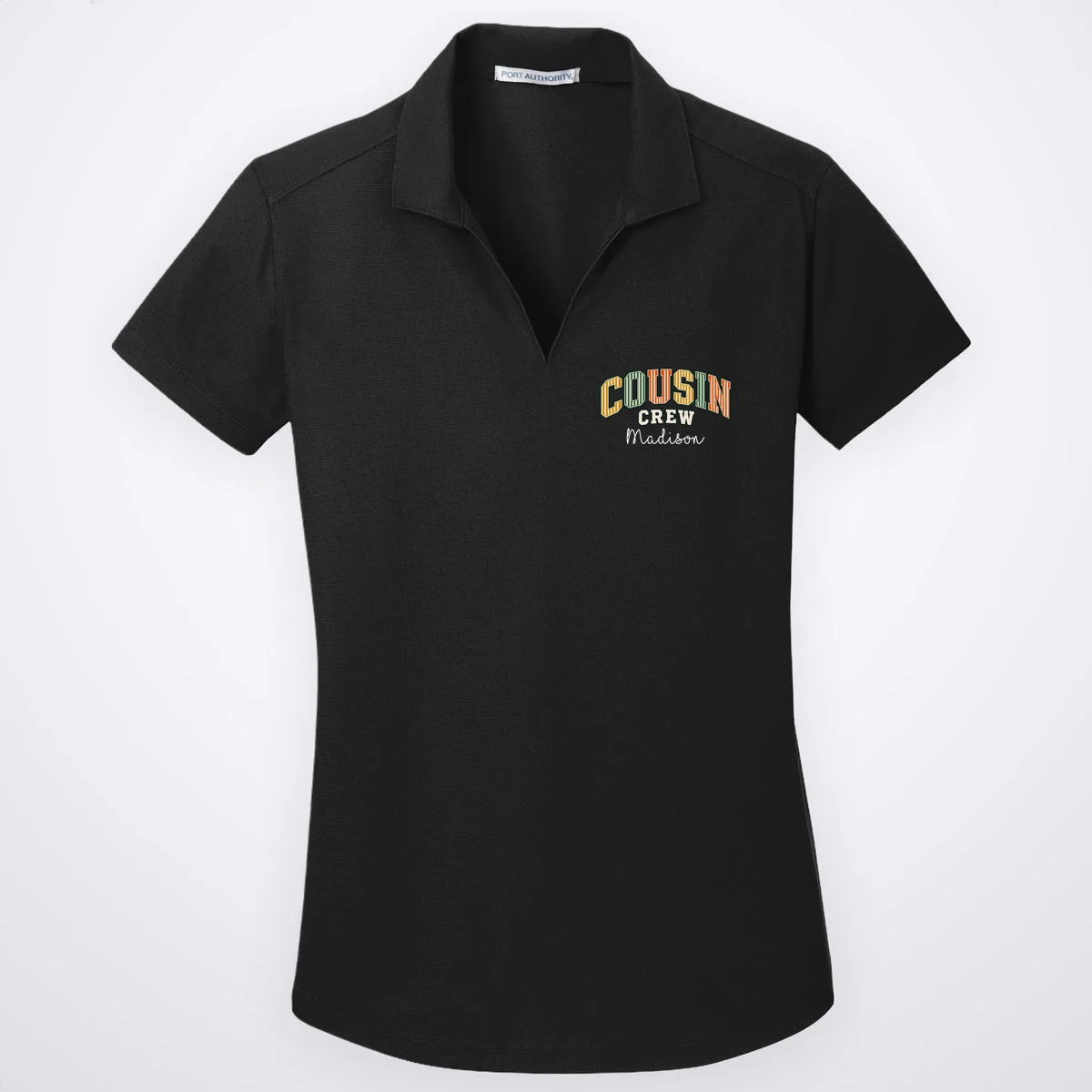 Custom Cousin Crew Shirt- Personalized Matching Cousin Shirts - Family Reunion Tee Women's Polo - Front