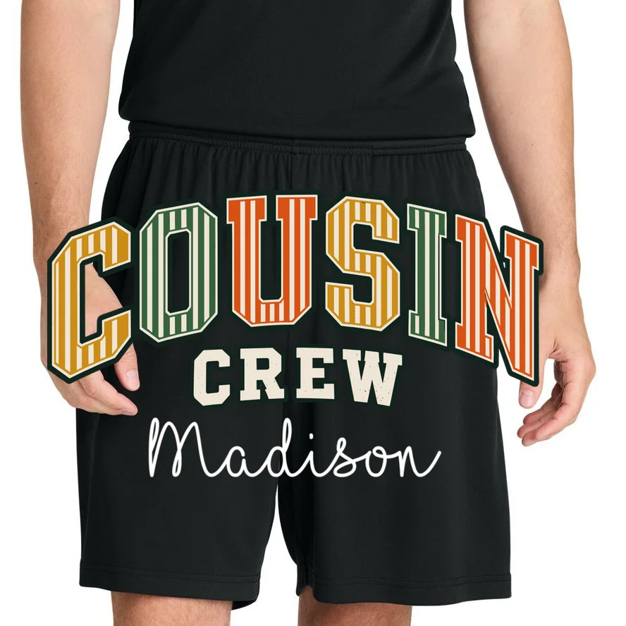Custom Cousin Crew Shirt- Personalized Matching Cousin Shirts - Family Reunion Tee Men's Shorts - Front 1