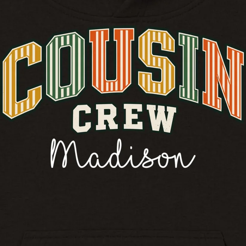 Custom Cousin Crew Shirt- Personalized Matching Cousin Shirts - Family Reunion Tee Kids Hoodie - Front - Close-up
