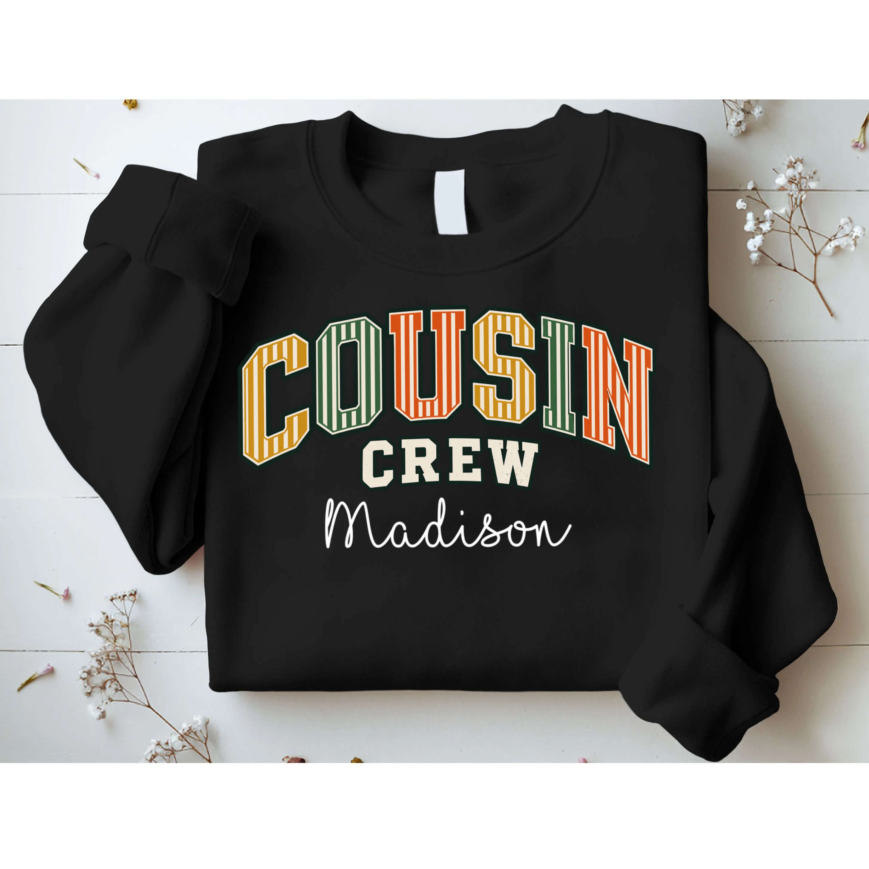 Custom Personalized Cousin Crew Men's Sweatshirt - Front 1