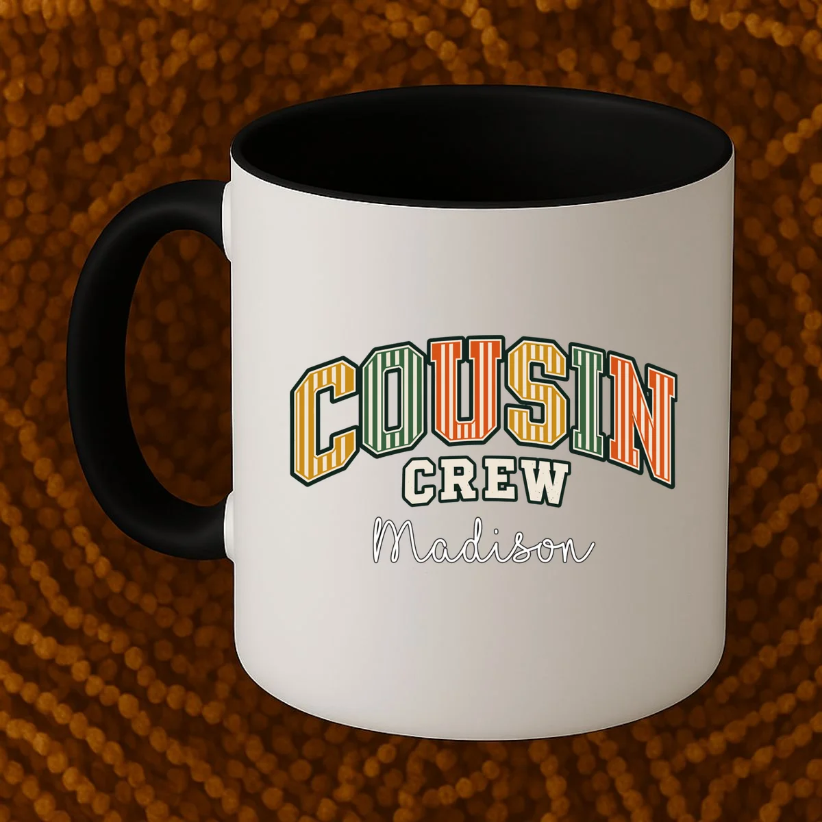 Custom Personalized Cousin Crew Mug - Front 1