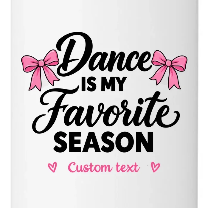 Custom Personalized Dance - Dance Is My Favorite Season - Dancer Gift 24oz Water Bottle - Front - Close-up