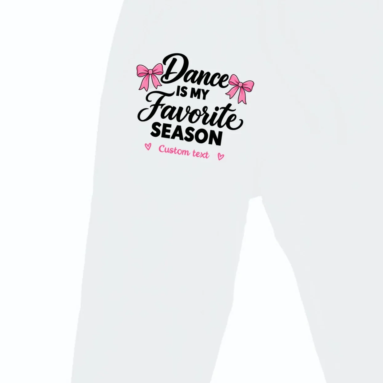 Custom Personalized Dance - Dance Is My Favorite Season - Dancer Gift Men's Sweatpants - Front - Close-up