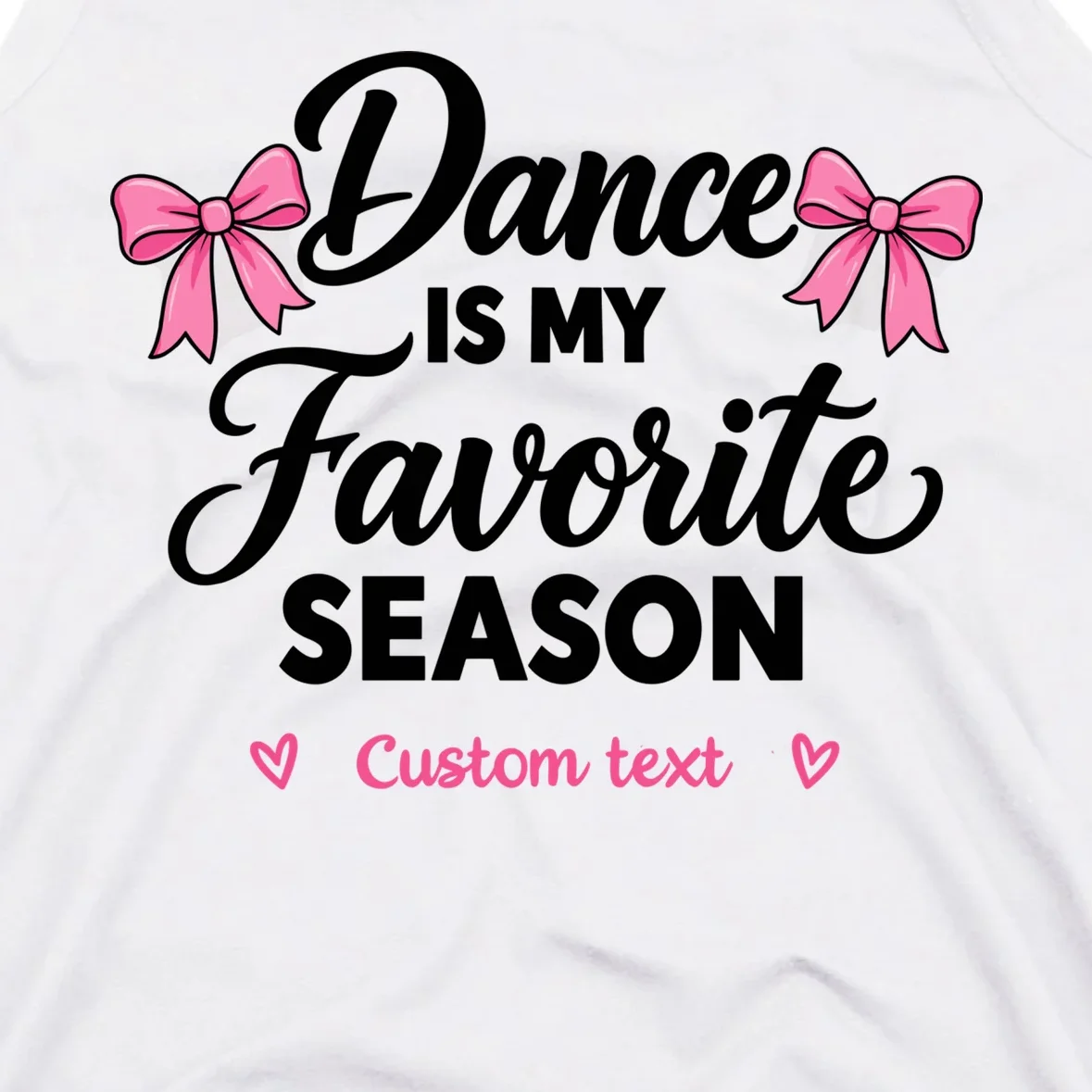 Custom Personalized Dance - Dance Is My Favorite Season - Dancer Gift Men's Tank Top - Front - Close-up