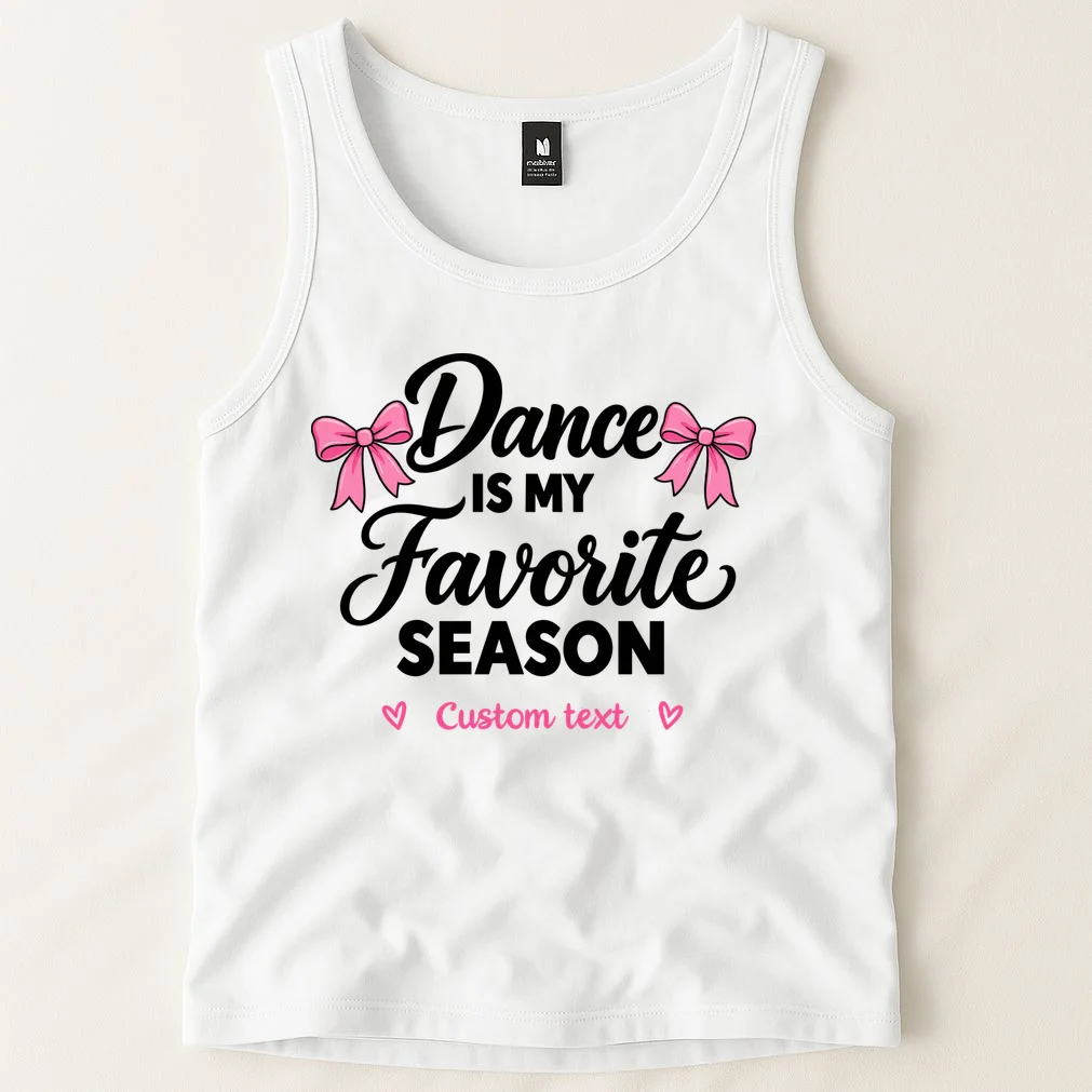 Custom Personalized Dance  - Dance Is My Favorite Season  - Dancer Gift Men's Tank Top - Front 1