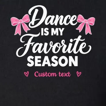 Custom Personalized Dance Shirt - Dance Is My Favorite Season T-Shirt - Dancer Gift Men's Pullover Quarter Zip - Front - Close-up