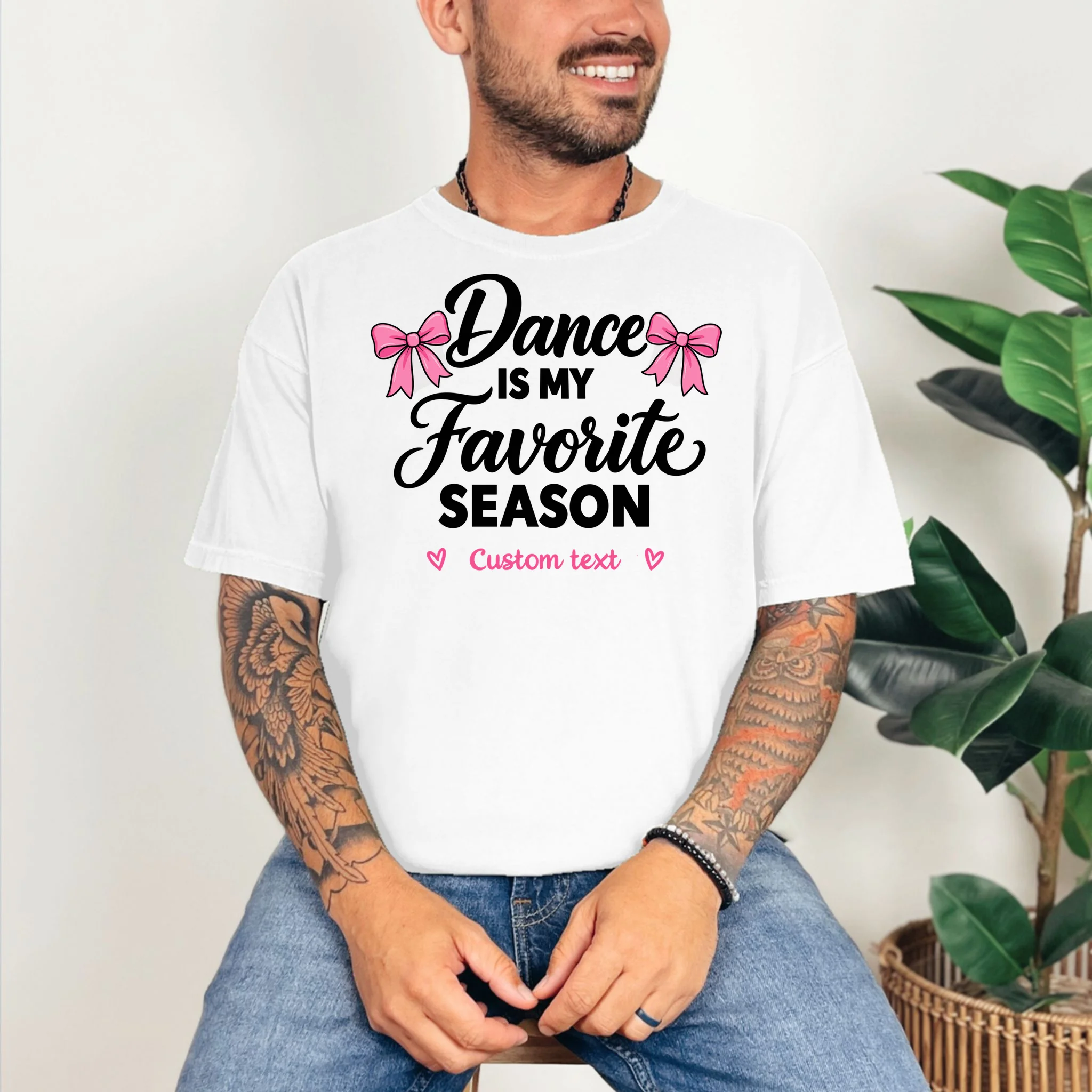 Custom Personalized Dance Shirt - Dance Is My Favorite Season T-Shirt - Dancer Gift Comfort Colors Unisex T-Shirt - Front 2