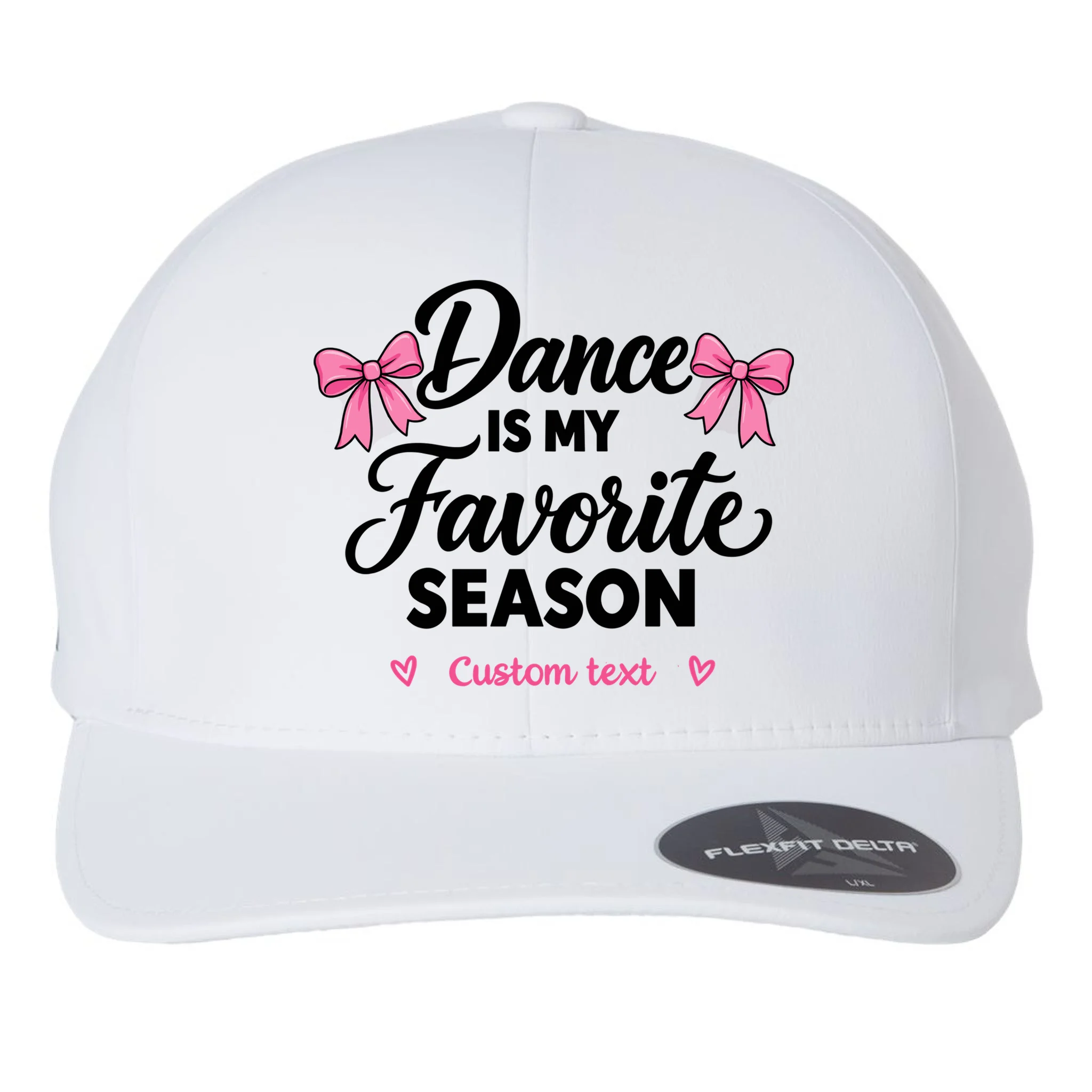 Custom Personalized Dance Shirt - Dance Is My Favorite Season T-Shirt - Dancer Gift Flexfit Men's Snapback Hat - Front