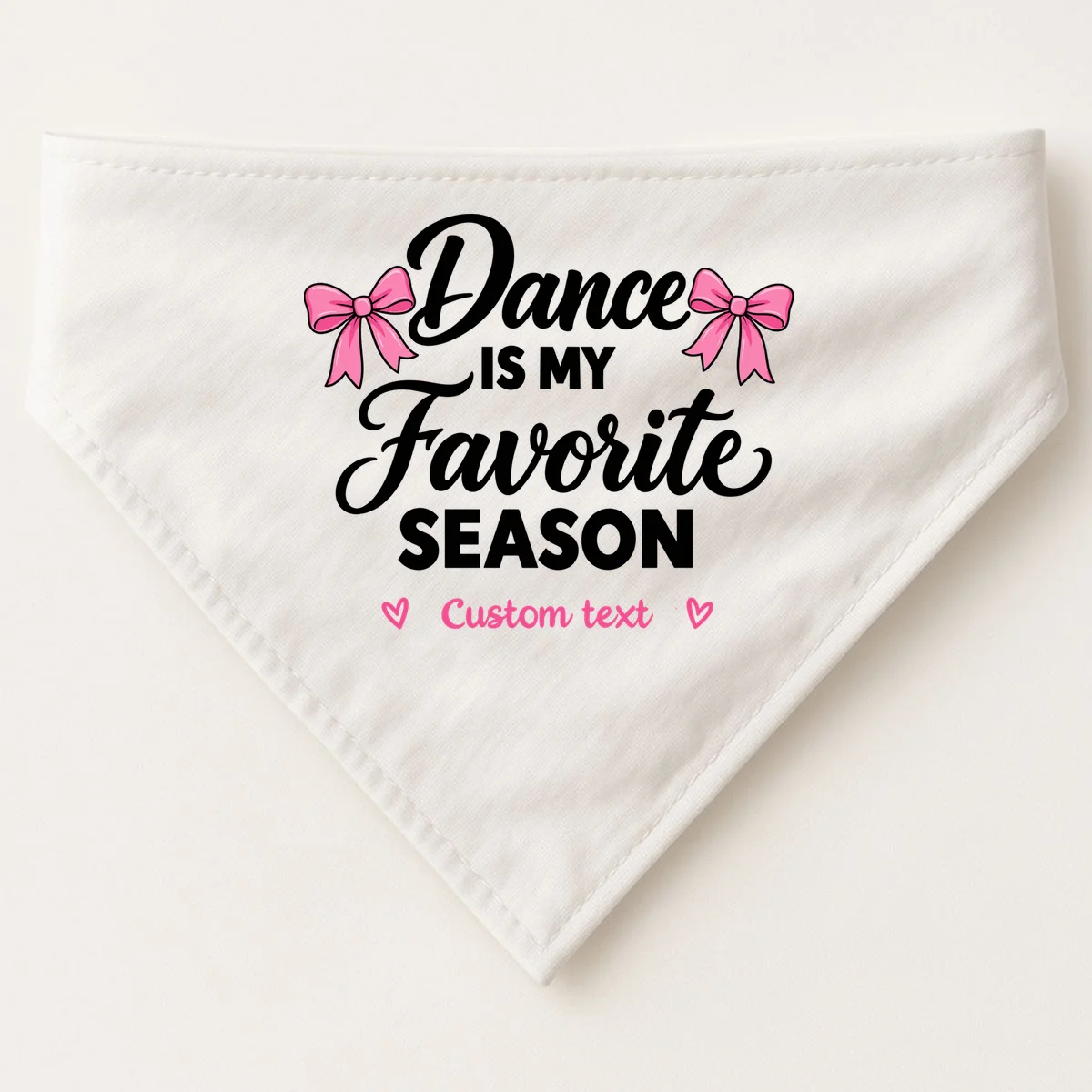 Custom Personalized Dance Shirt - Dance Is My Favorite Season T-Shirt - Dancer Gift Dog Bandana - Front