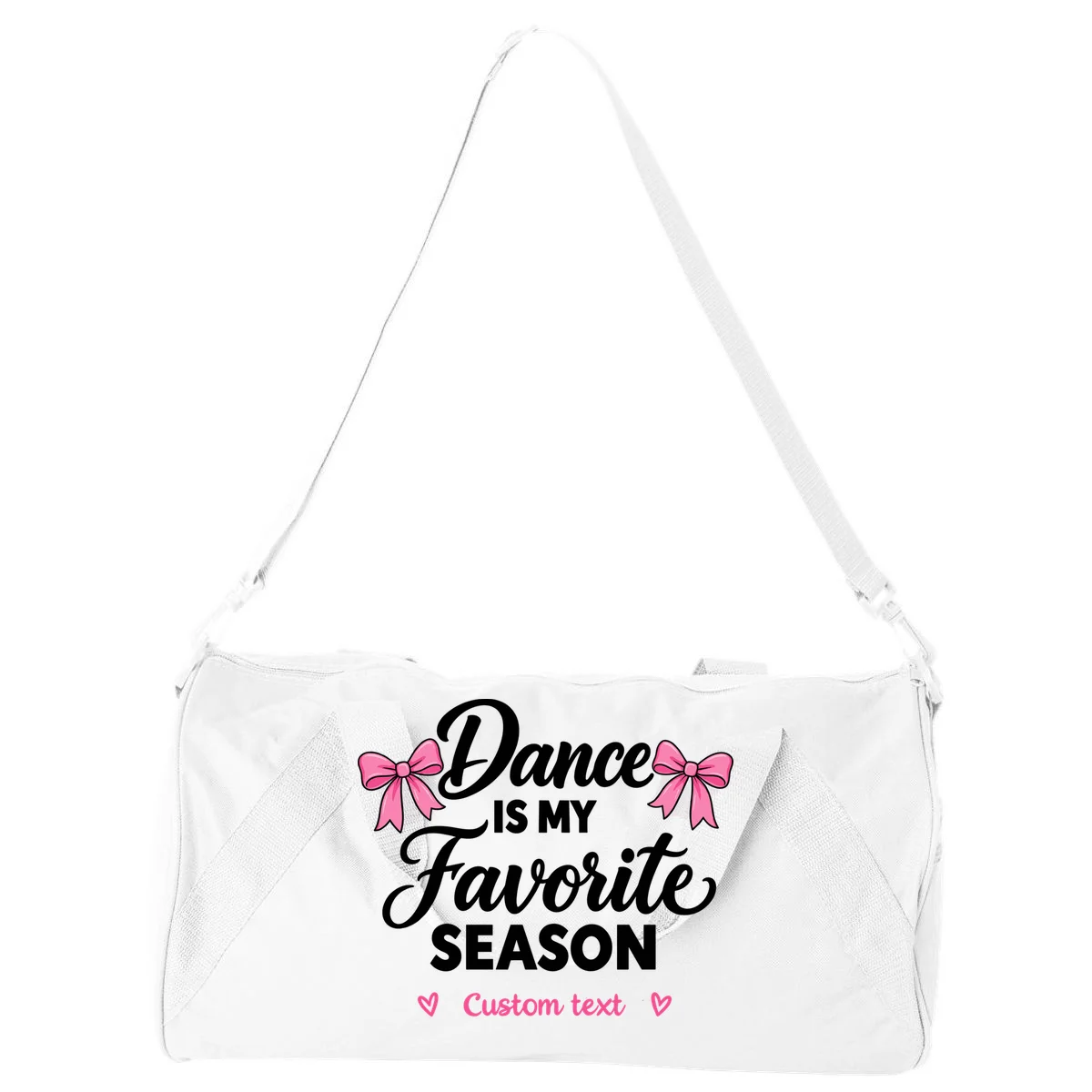 Custom Personalized Dance Shirt - Dance Is My Favorite Season T-Shirt - Dancer Gift Duffel Bag - Front