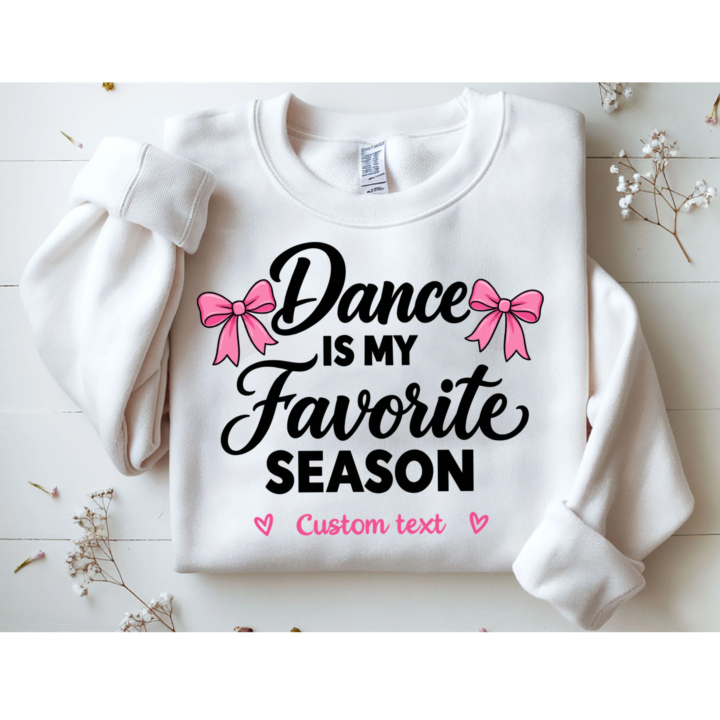 Custom Personalized Dance Shirt - Dance Is My Favorite Season T-Shirt - Dancer Gift Men's Sweatshirt - Front 1
