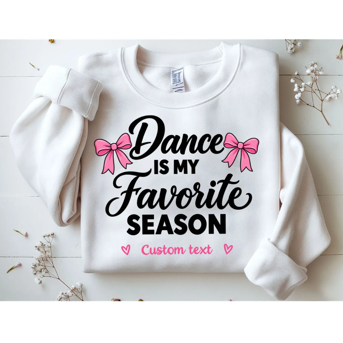 Custom Personalized Dance Shirt - Dance Is My Favorite Season T-Shirt - Dancer Gift Men's Sweatshirt - Front 1