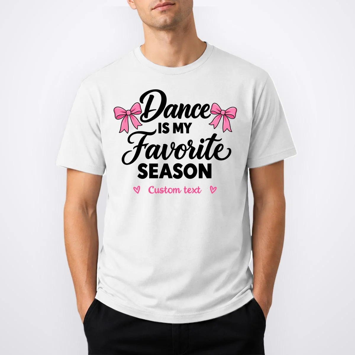 Custom Personalized Dance Shirt - Dance Is My Favorite Season T-Shirt - Dancer Gift Men's T-Shirt - Front 1