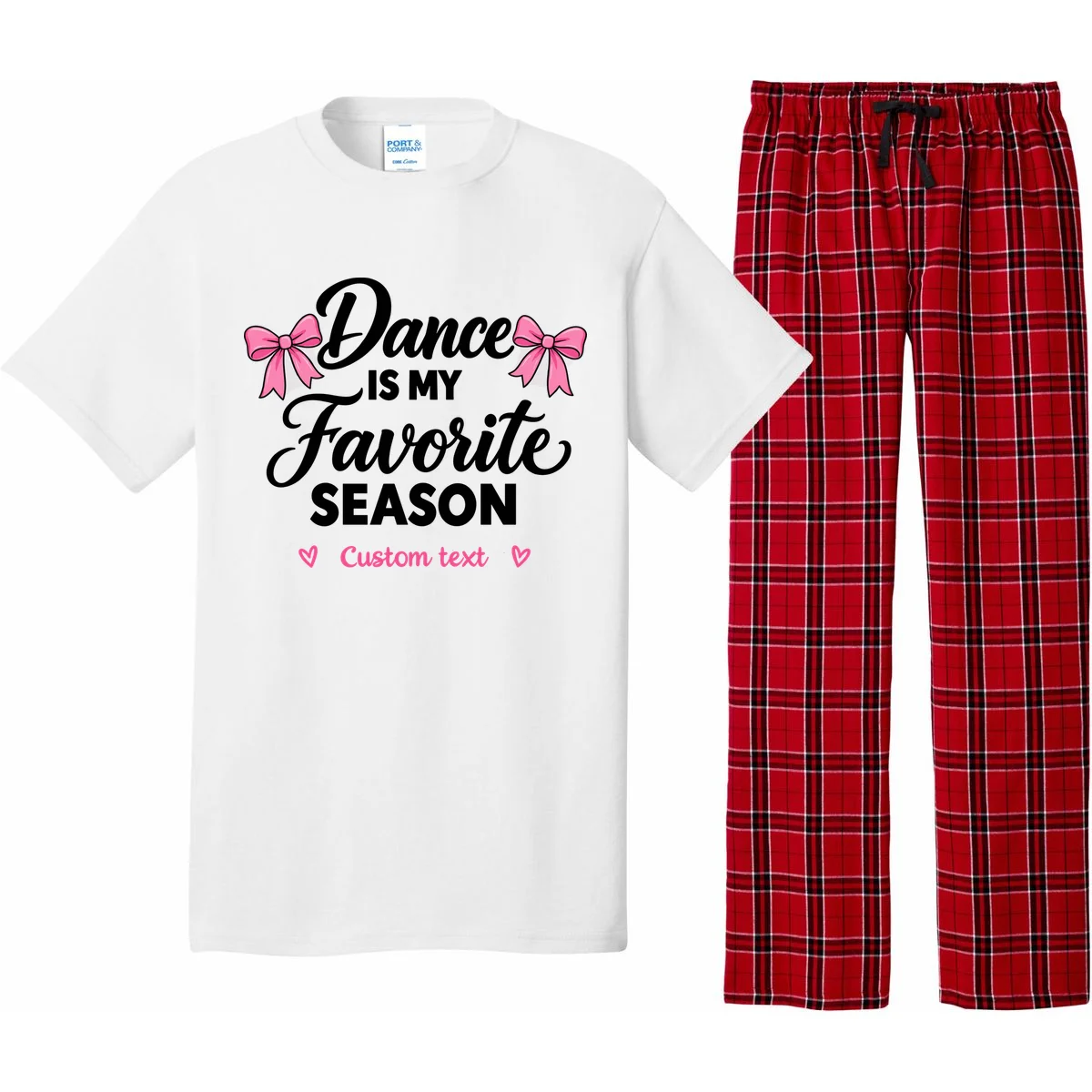 Custom Personalized Dance Shirt - Dance Is My Favorite Season T-Shirt - Dancer Gift Men's Pajamas - Front