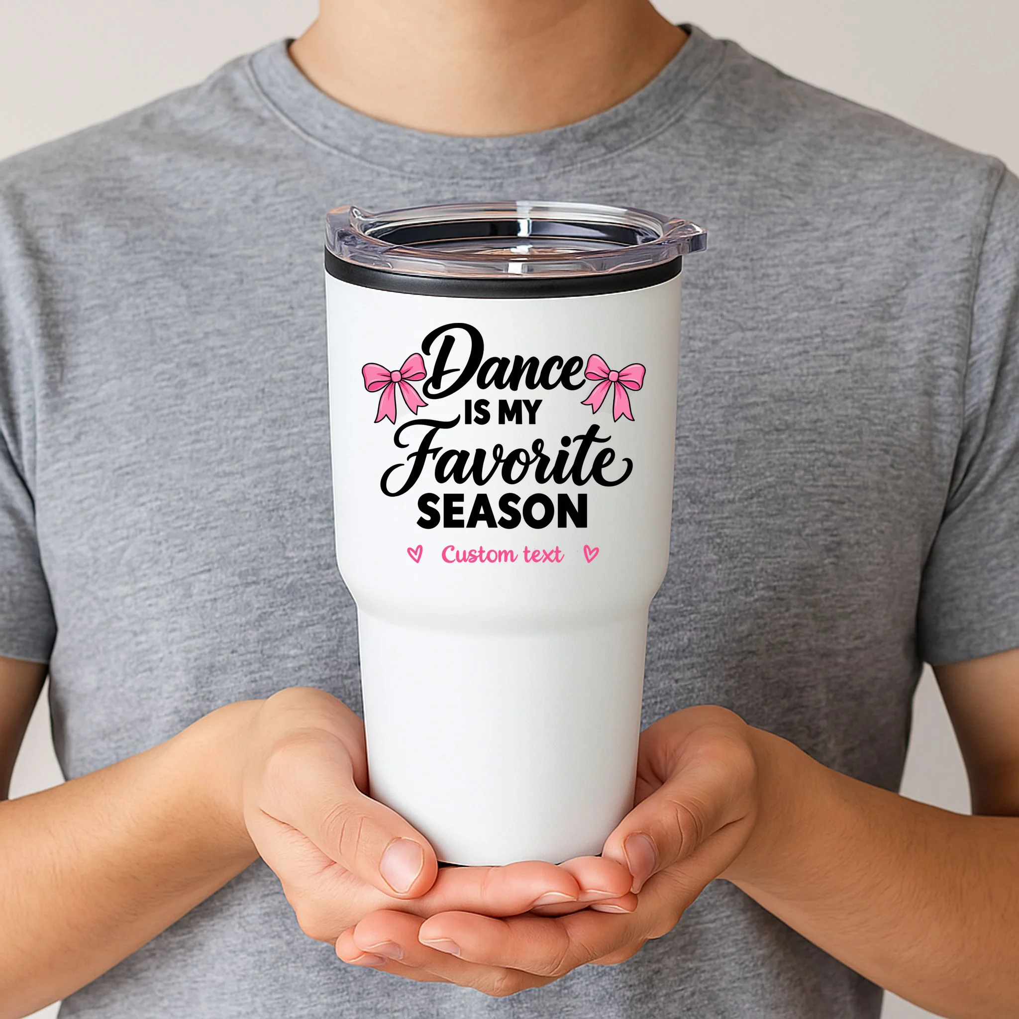 Custom Personalized Dance Shirt - Dance Is My Favorite Season T-Shirt - Dancer Gift 20oz Tumbler - Front 1