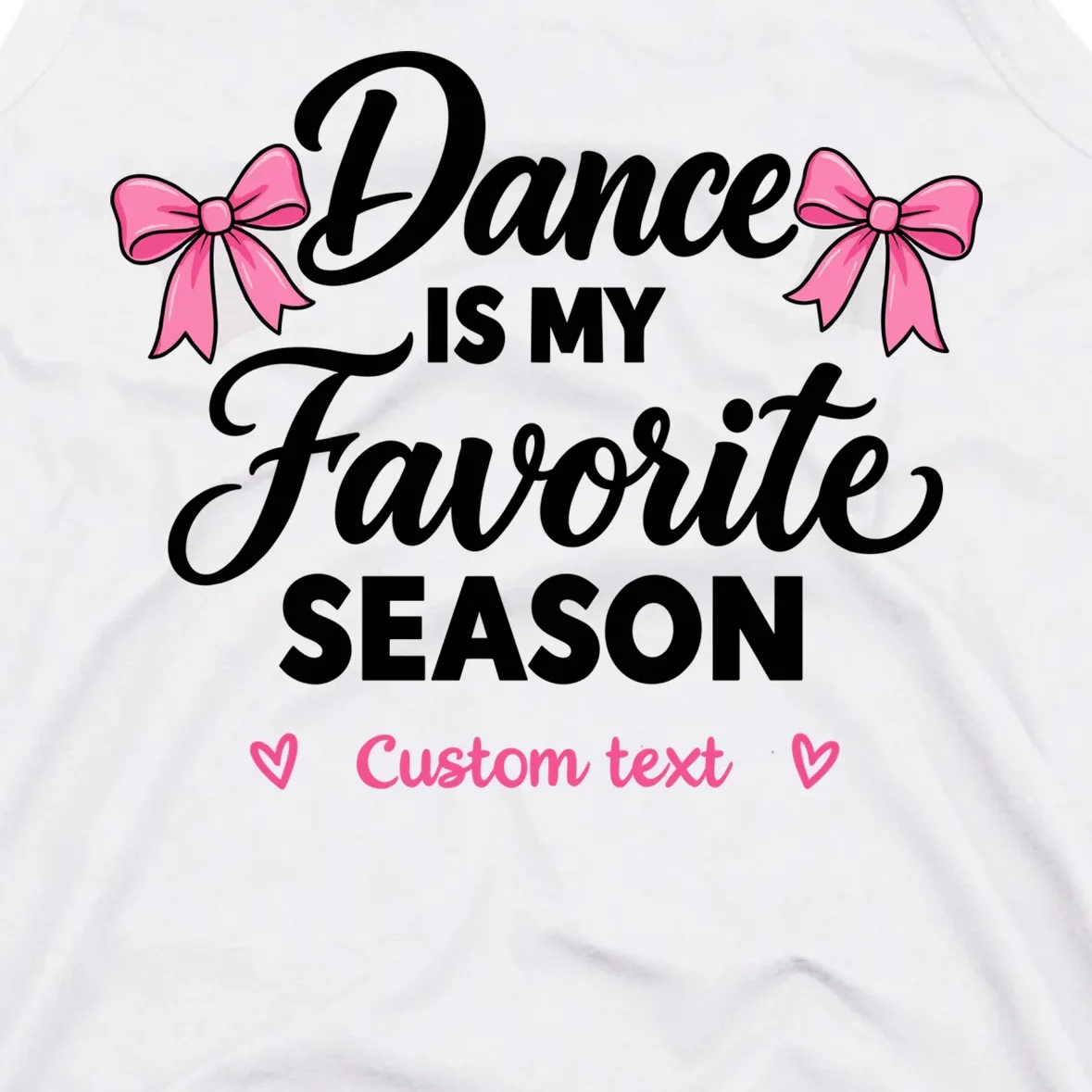 Custom Personalized Dance Shirt - Dance Is My Favorite Season T-Shirt - Dancer Gift Men's Tank Top - Front - Close-up