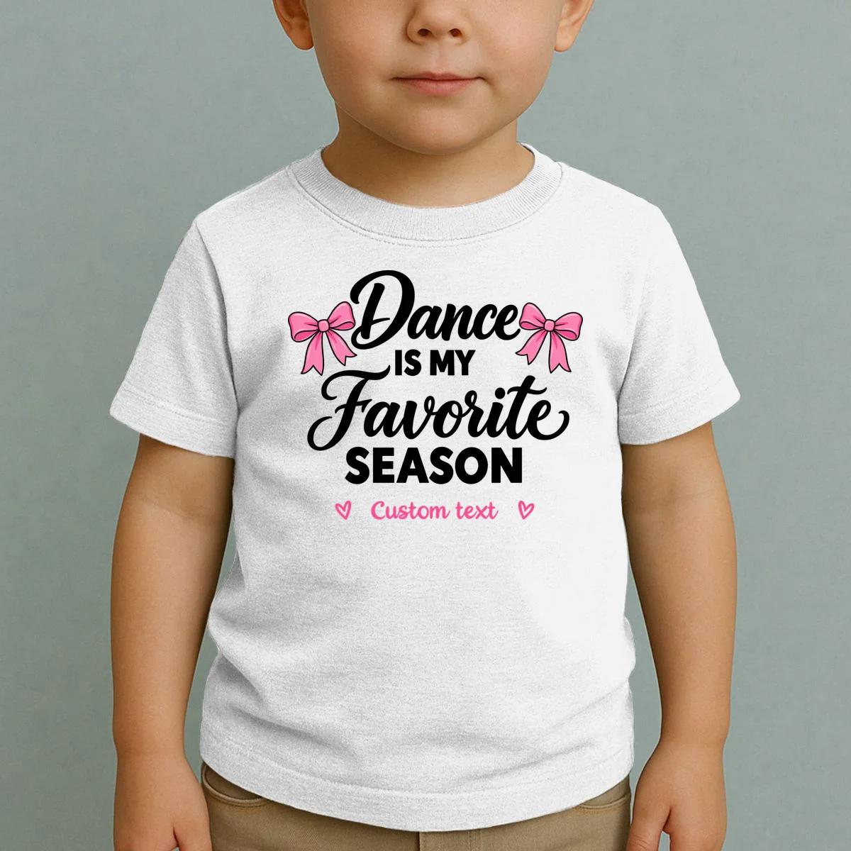 Custom Personalized Dance Shirt - Dance Is My Favorite Season T-Shirt - Dancer Gift Toddler T-Shirt - Front 1
