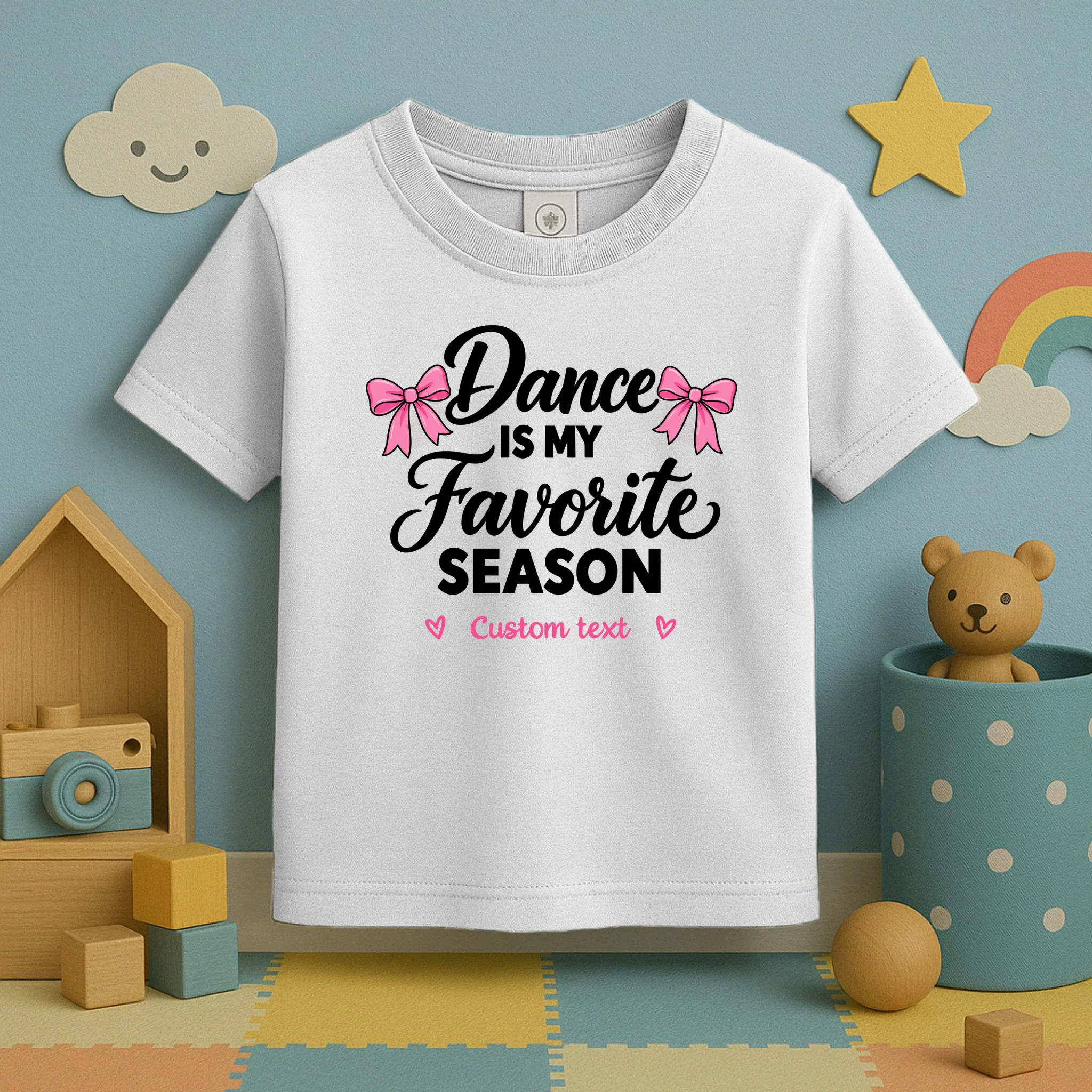 Custom Personalized Dance Shirt - Dance Is My Favorite Season T-Shirt - Dancer Gift Toddler T-Shirt - Front 2