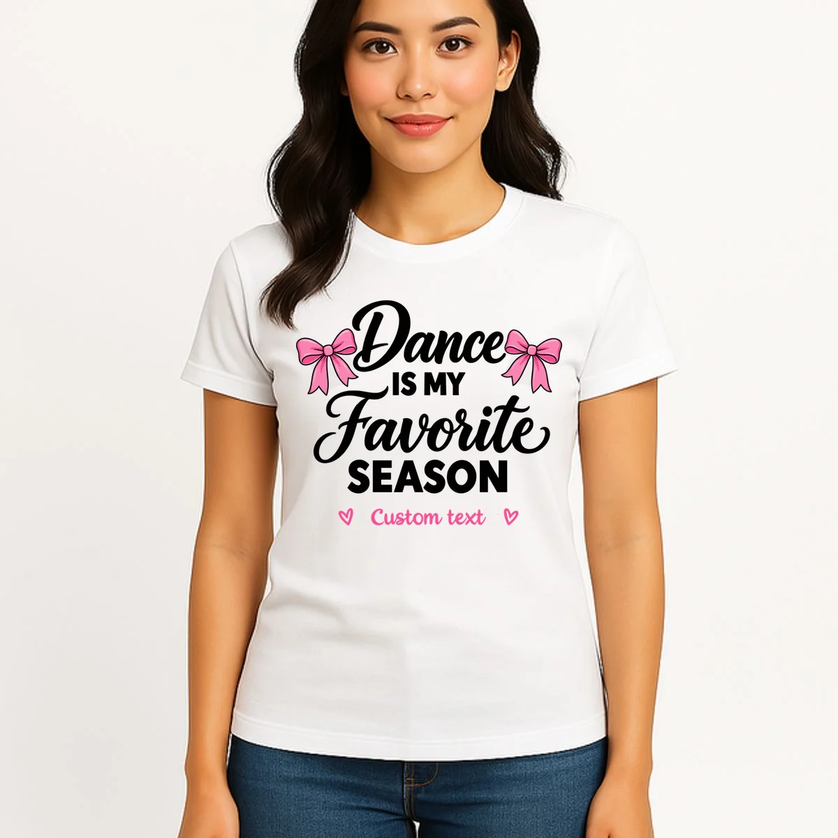 Custom Personalized Dance Shirt - Dance Is My Favorite Season T-Shirt - Dancer Gift Women's T-Shirt - Front 3