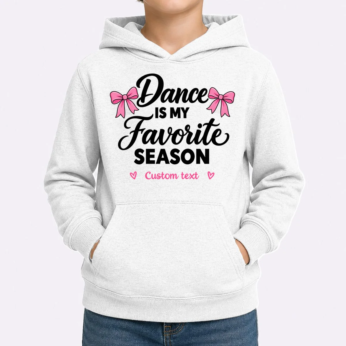 Custom Personalized Dance Shirt - Dance Is My Favorite Season T-Shirt - Dancer Gift Kids Hoodie - Front 1