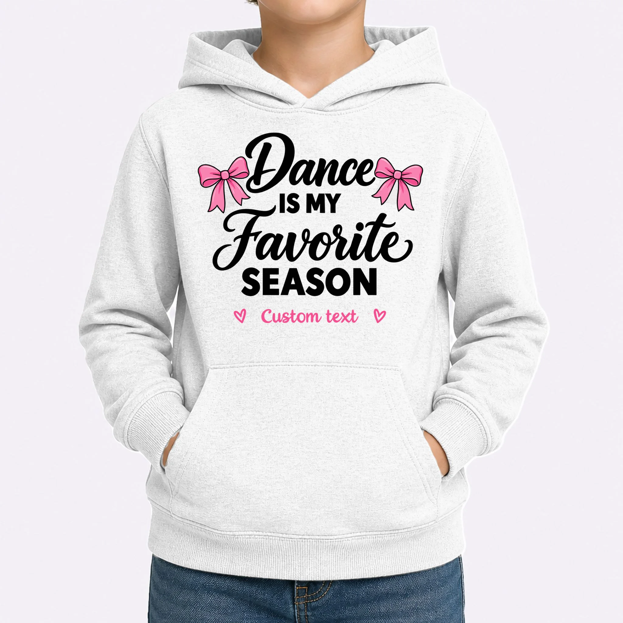 Custom Personalized Dance Shirt - Dance Is My Favorite Season T-Shirt - Dancer Gift Kids Hoodie - Front 1