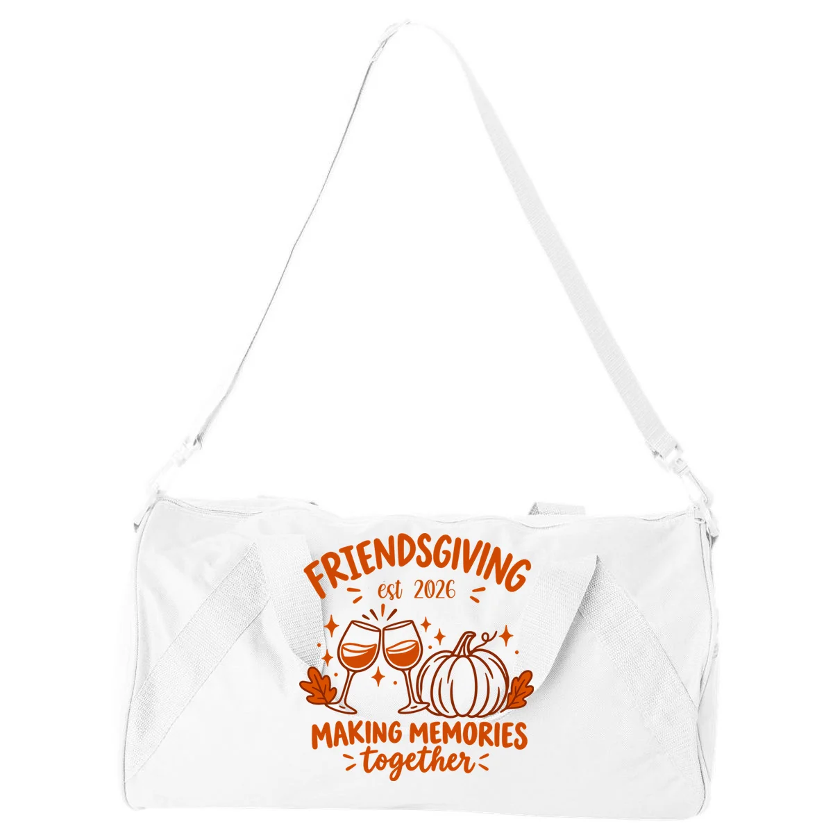 Custom Personalized Friendsgiving Duffel Bag - Front