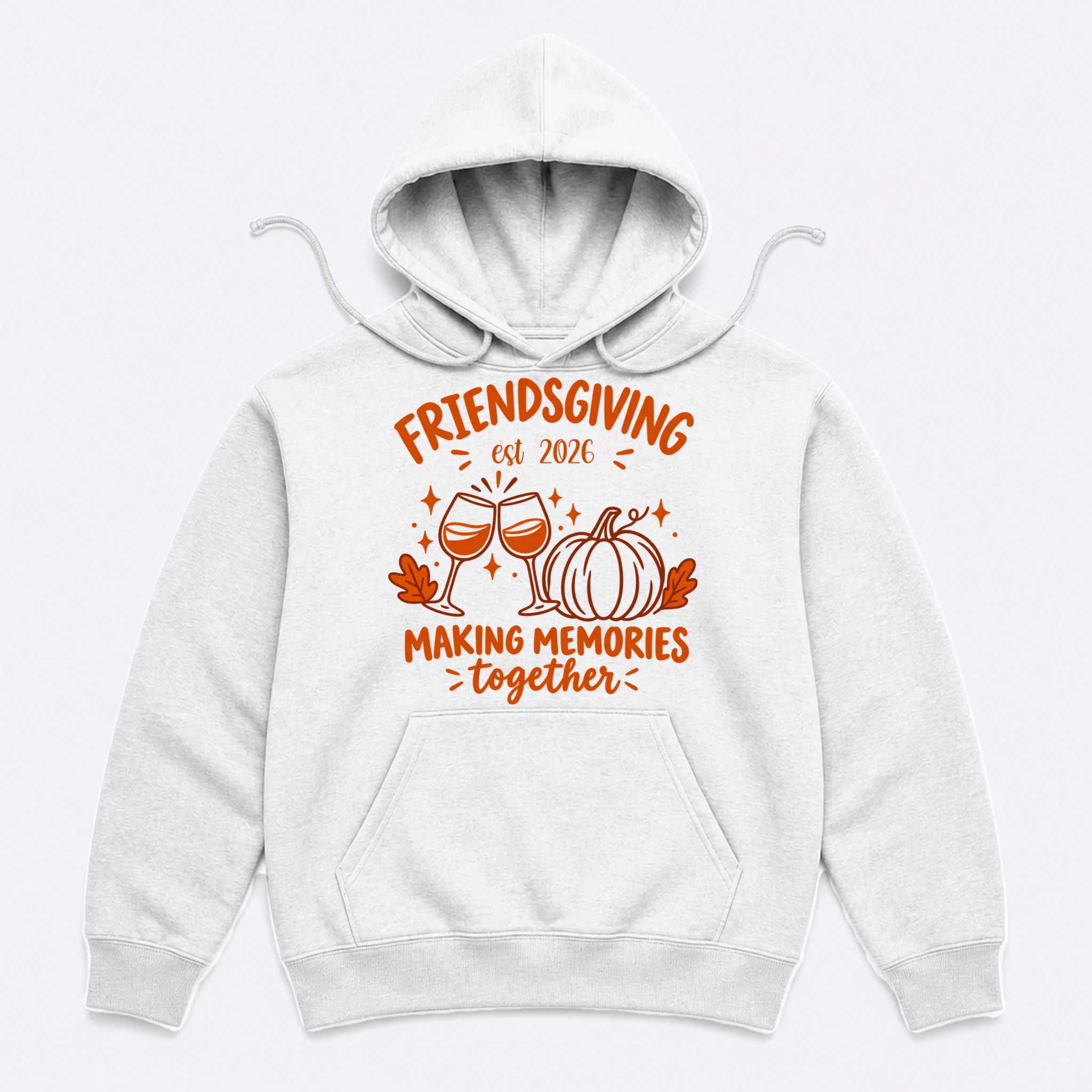 Custom Personalized Friendsgiving Men's Hoodie - Front
