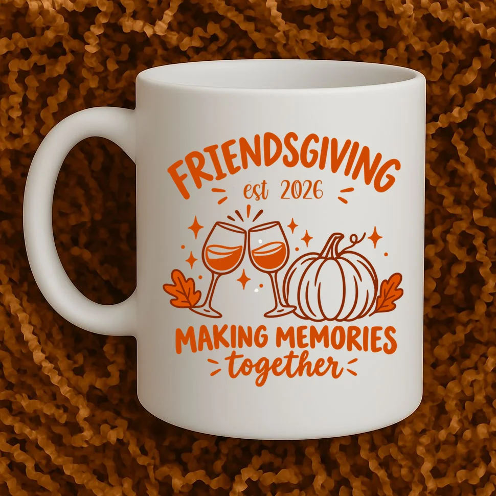 Custom Personalized Friendsgiving Mug - Front 1