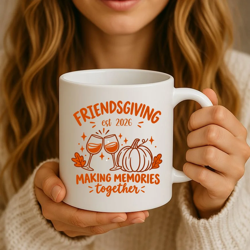Custom Personalized Friendsgiving Mug - Front 2