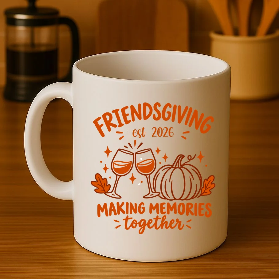 Custom Personalized Friendsgiving Mug - Front 3