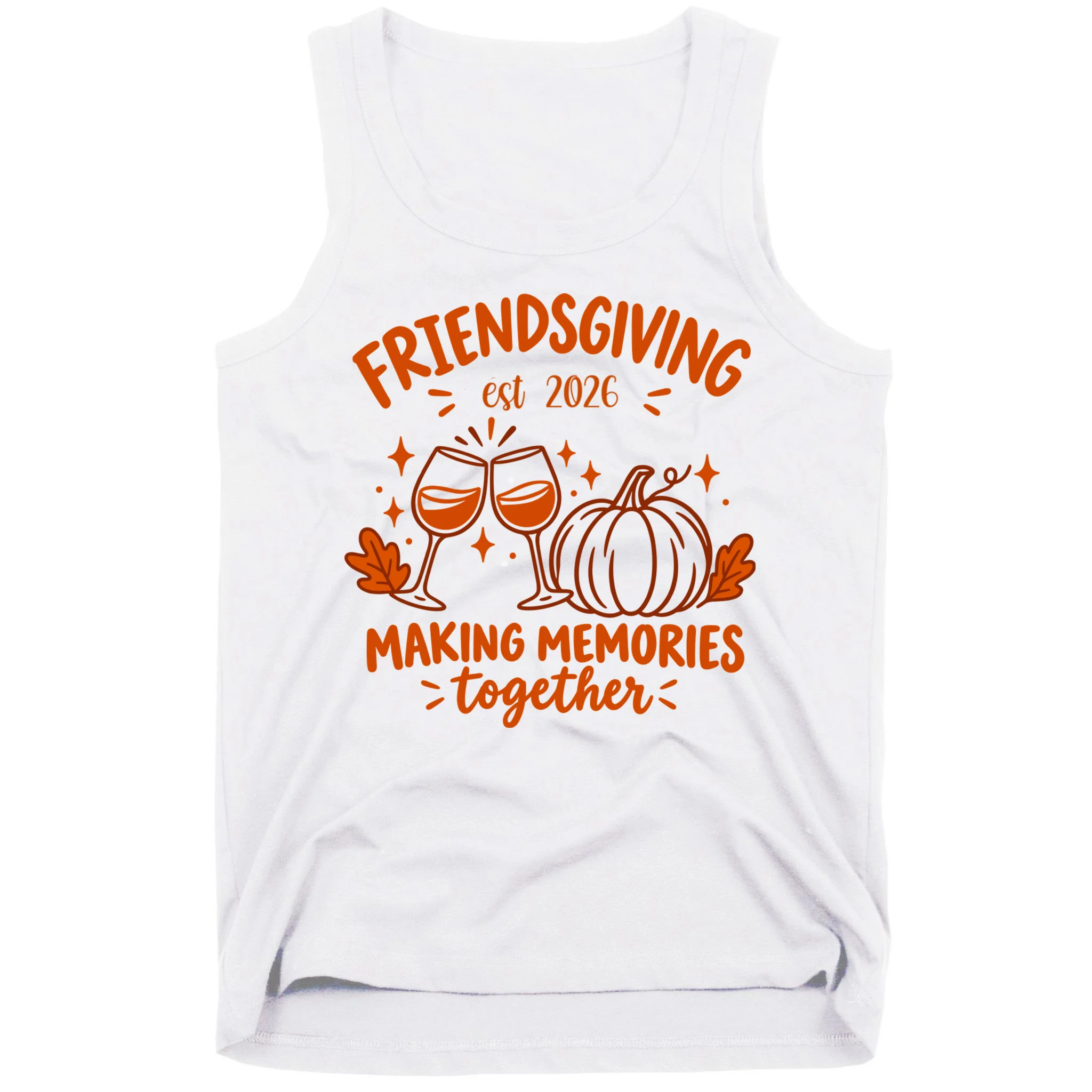Custom Personalized Friendsgiving Men's Tank Top - Front