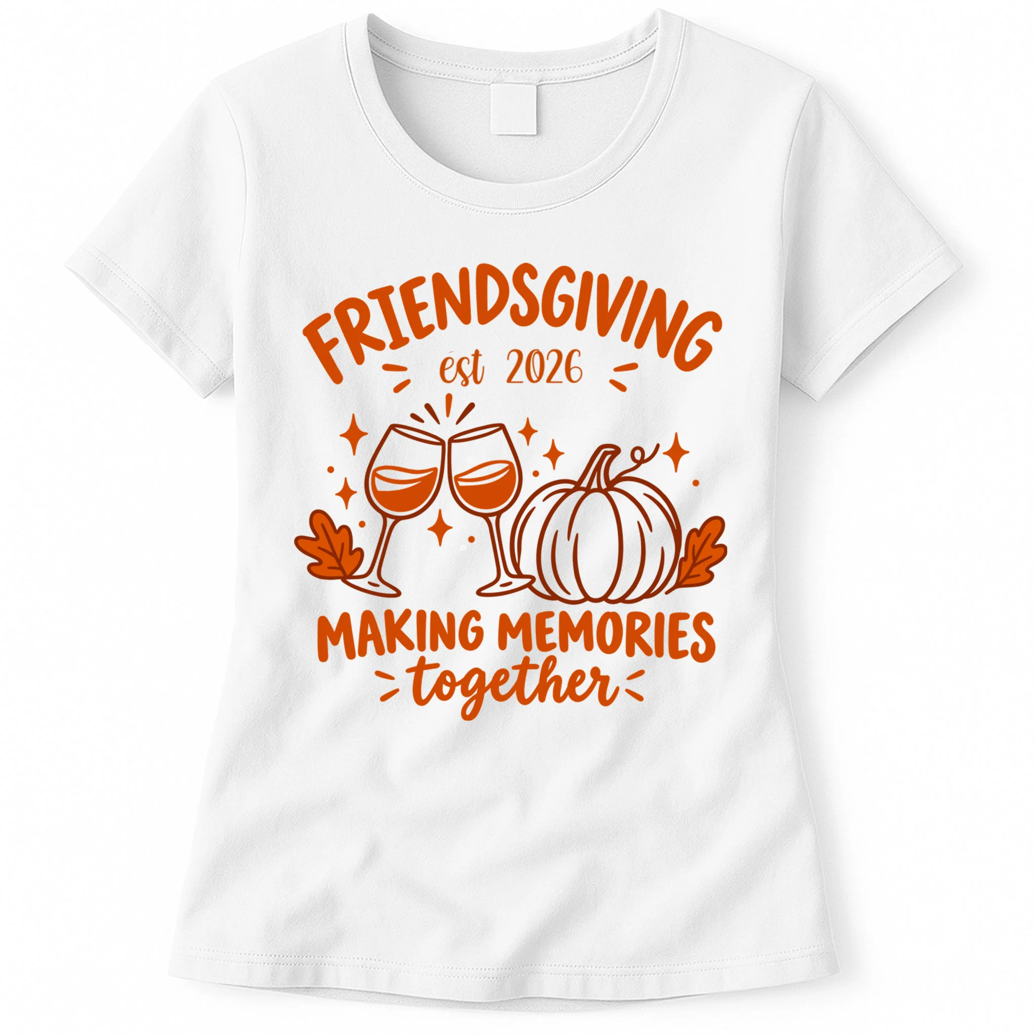 Custom Personalized Friendsgiving Women's T-Shirt - Front
