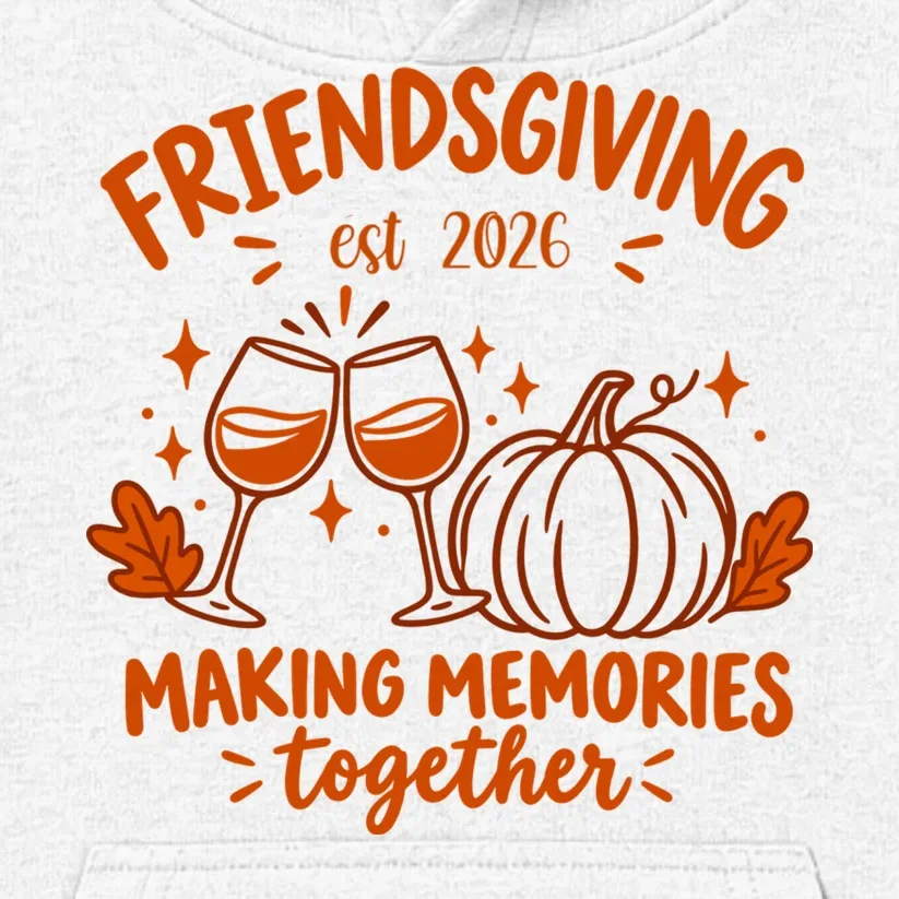 Custom Personalized Friendsgiving Kids Hoodie - Front - Close-up