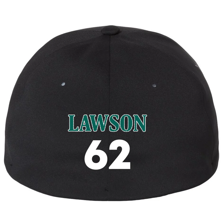 Football Jersey Name & Number – Personalized Player Name Custom Gift Flexfit Men's Snapback Hat - Back - Close-up