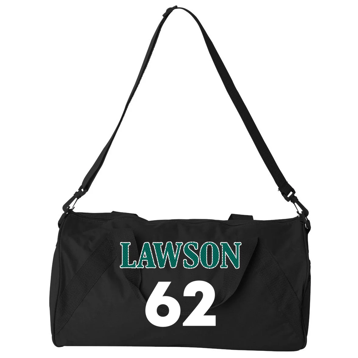 Football Jersey Name & Number – Personalized Player Name Custom Gift Duffel Bag - Back - Close-up