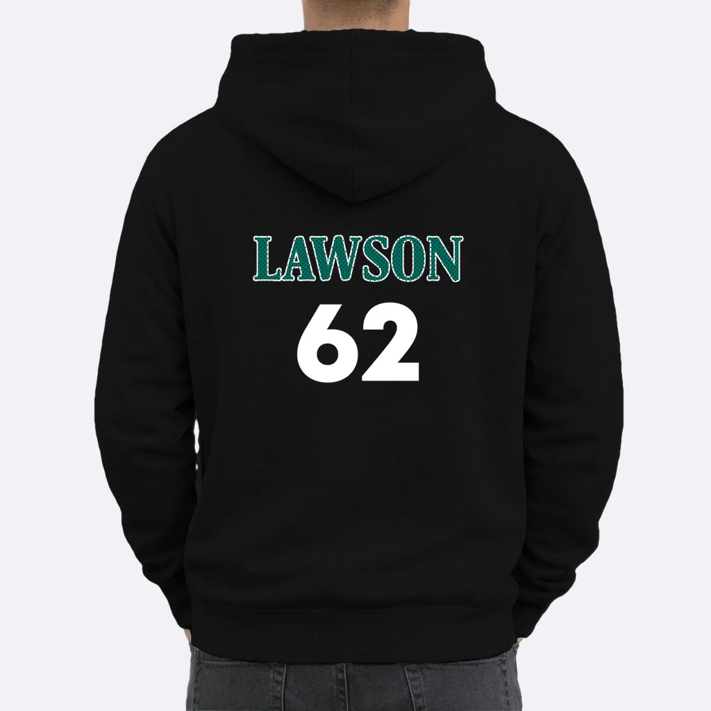 Football Jersey Name & Number – Personalized Player Name Custom Gift Men's Hoodie - Back 1